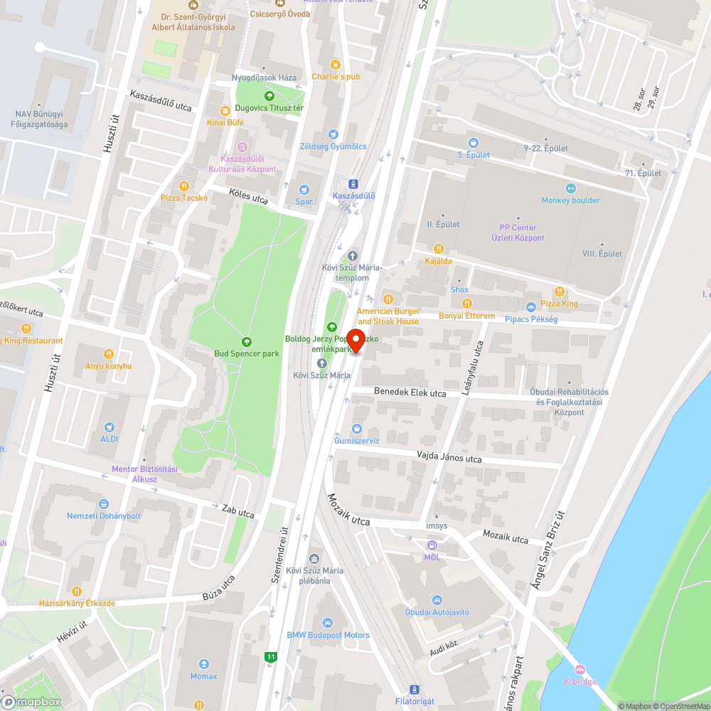 Leszakadt tábla bejelentés helye