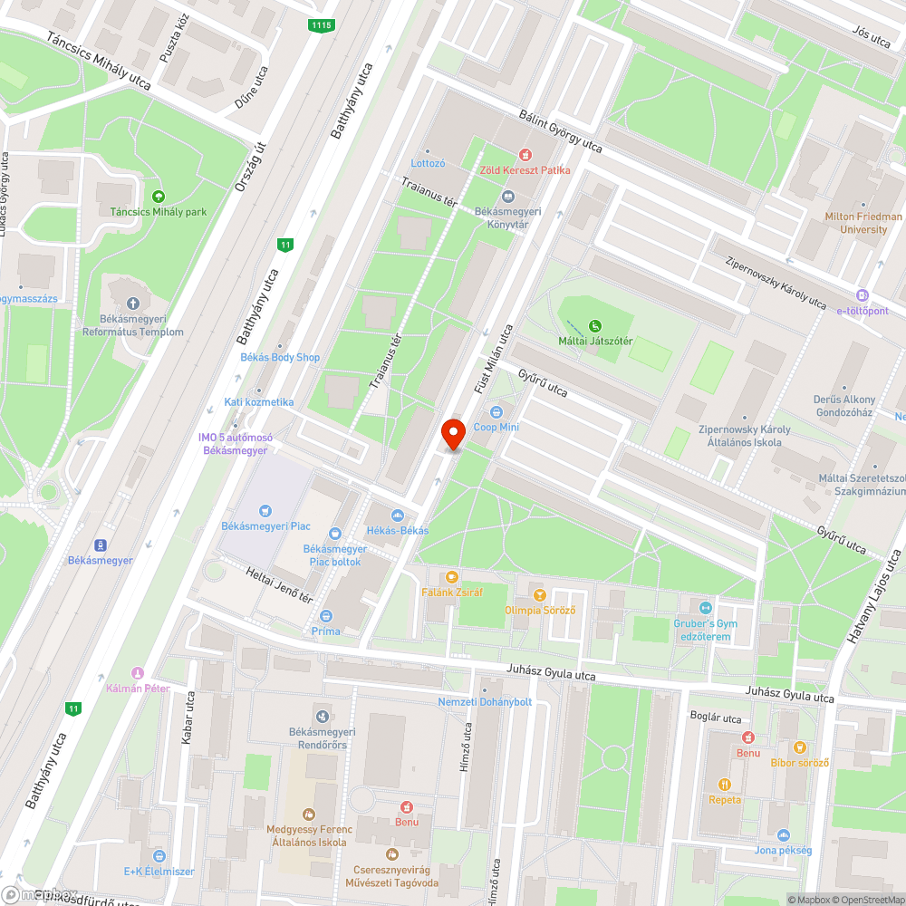 Bugyuta plakáttal rongált, koszos szekrények bejelentés helye