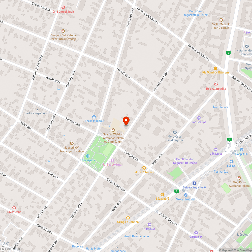 Elpusztult fa bejelentés helye