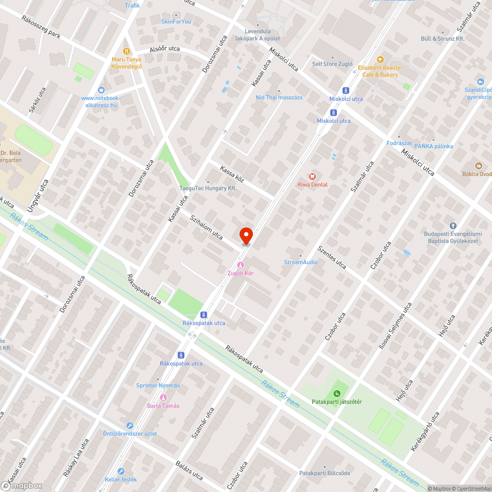 Óriási kátyú bejelentés helye