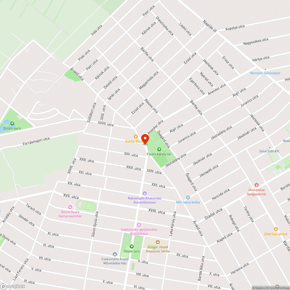 Összefirkált buszmegálló bejelentés helye