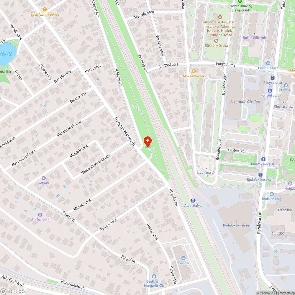 Felesleges kerítés Kelenvölgyben bejelentés helye