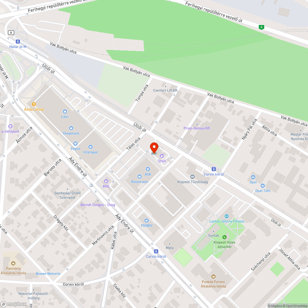 Megsüllyedt csatorna fedlap bejelentés helye