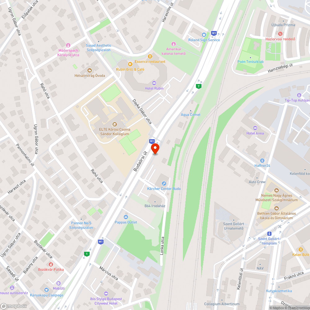 Dayka Gábor utca összefirkált BKK buszmegálló bejelentés helye