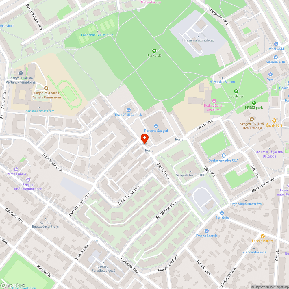 Zöldterületen parkolás bejelentés helye