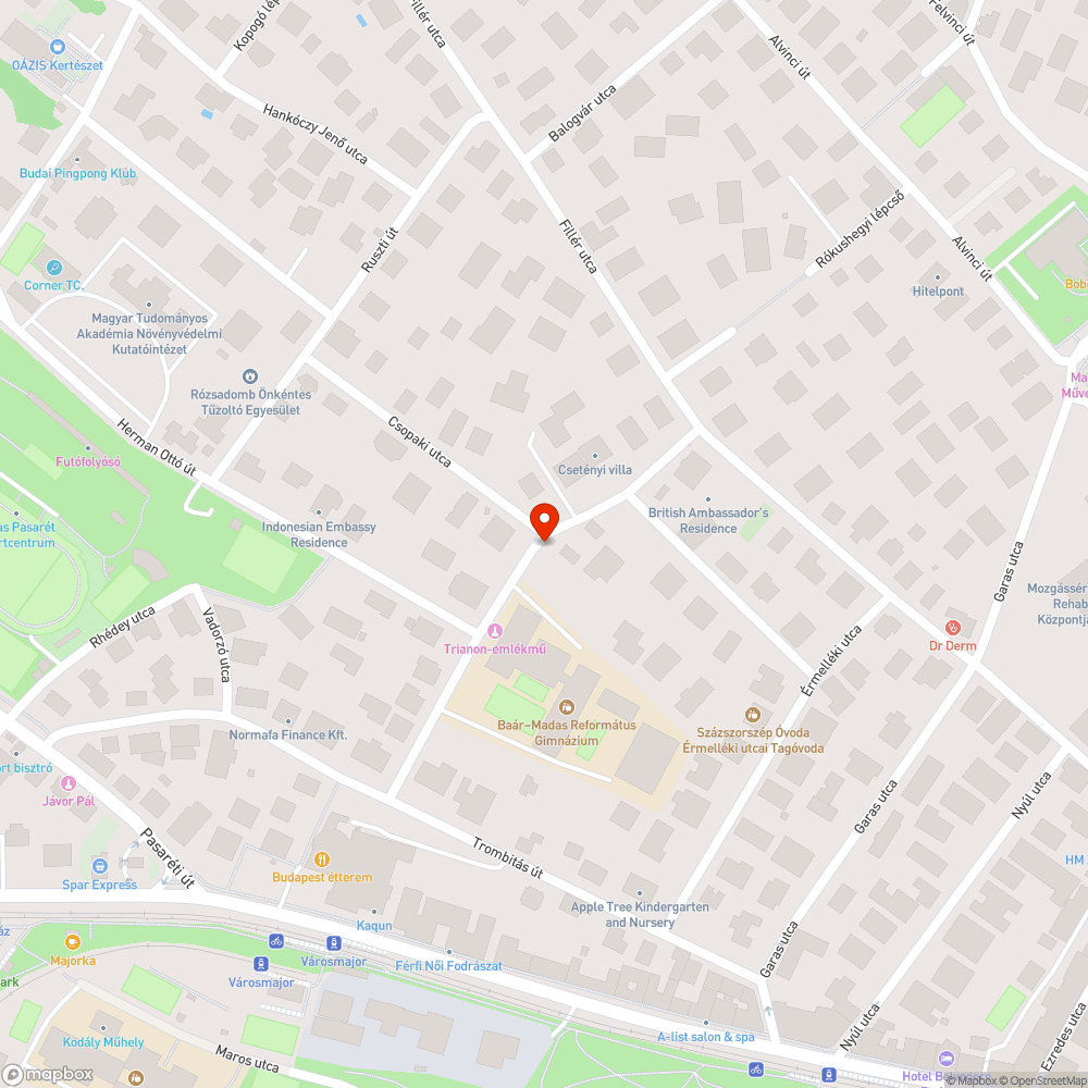 Veszélyes közműfedél bejelentés helye