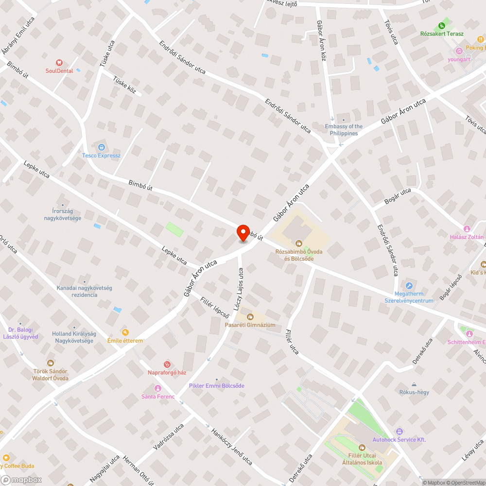 Megsüllyedt csatornarács bejelentés helye