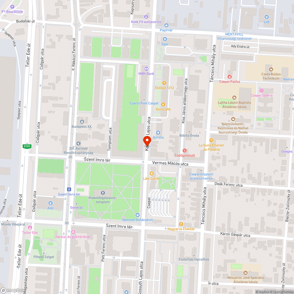 Közvilágítás bejelentés helye