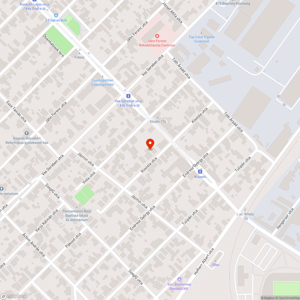 Autóroncs bejelentés helye