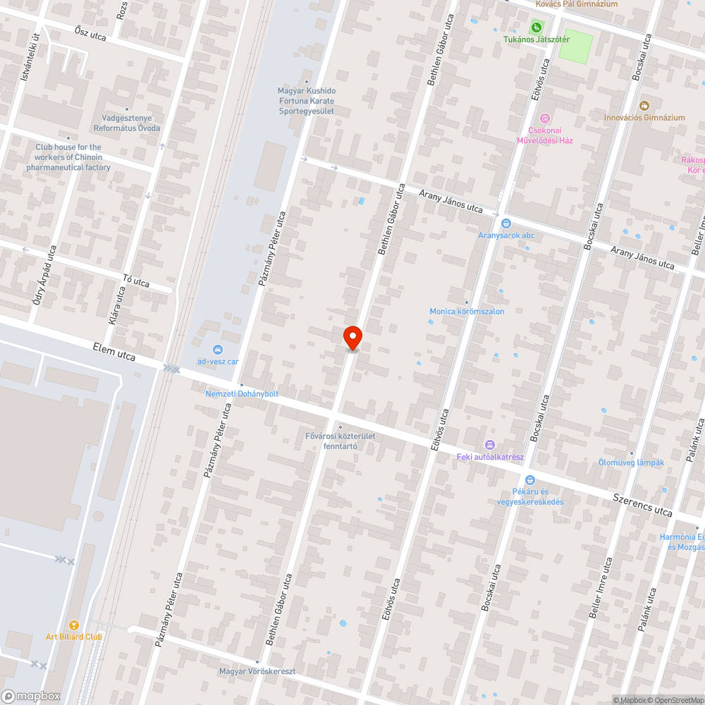 Roncs autó bejelentés helye