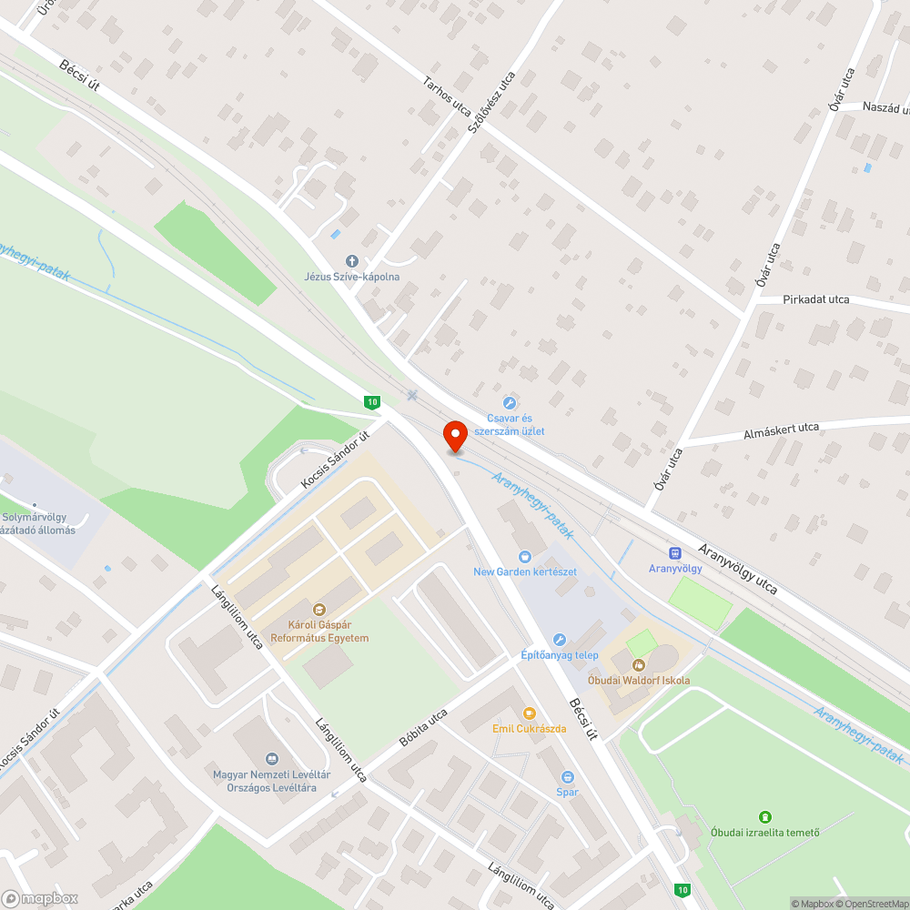 Teherautó a zöldterületen bejelentés helye