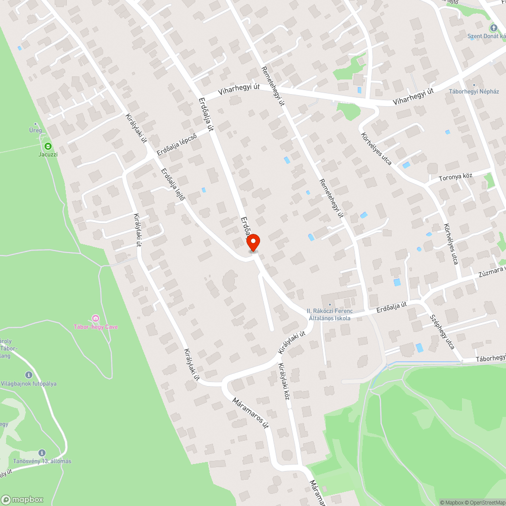 Összefirkált utcatábla bejelentés helye