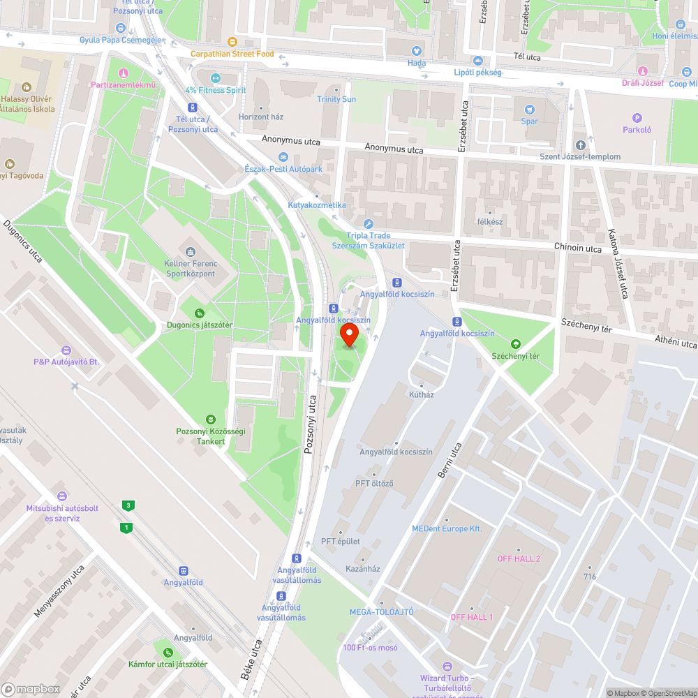 Szemét bejelentés helye