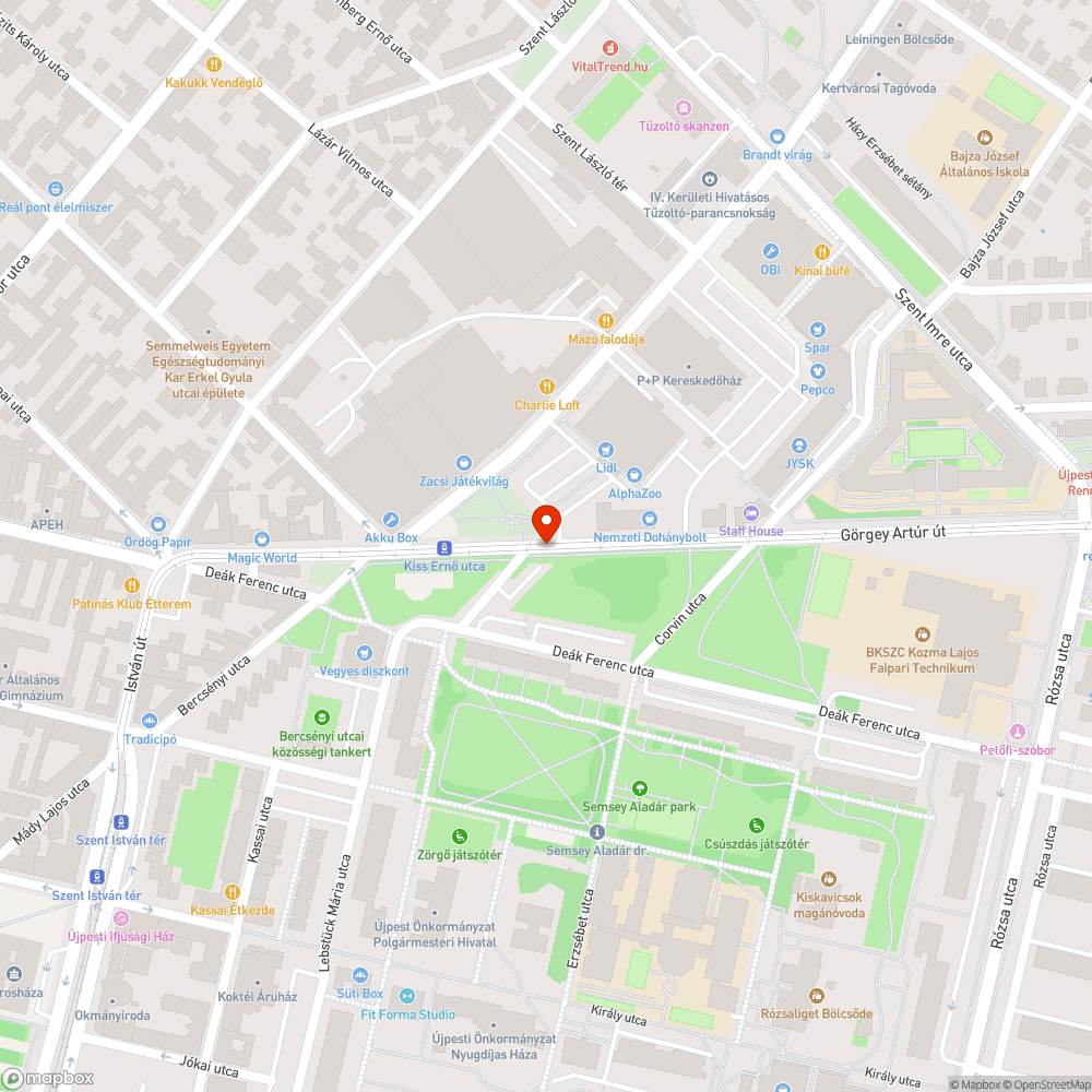 Kiszáradt facsemete bejelentés helye