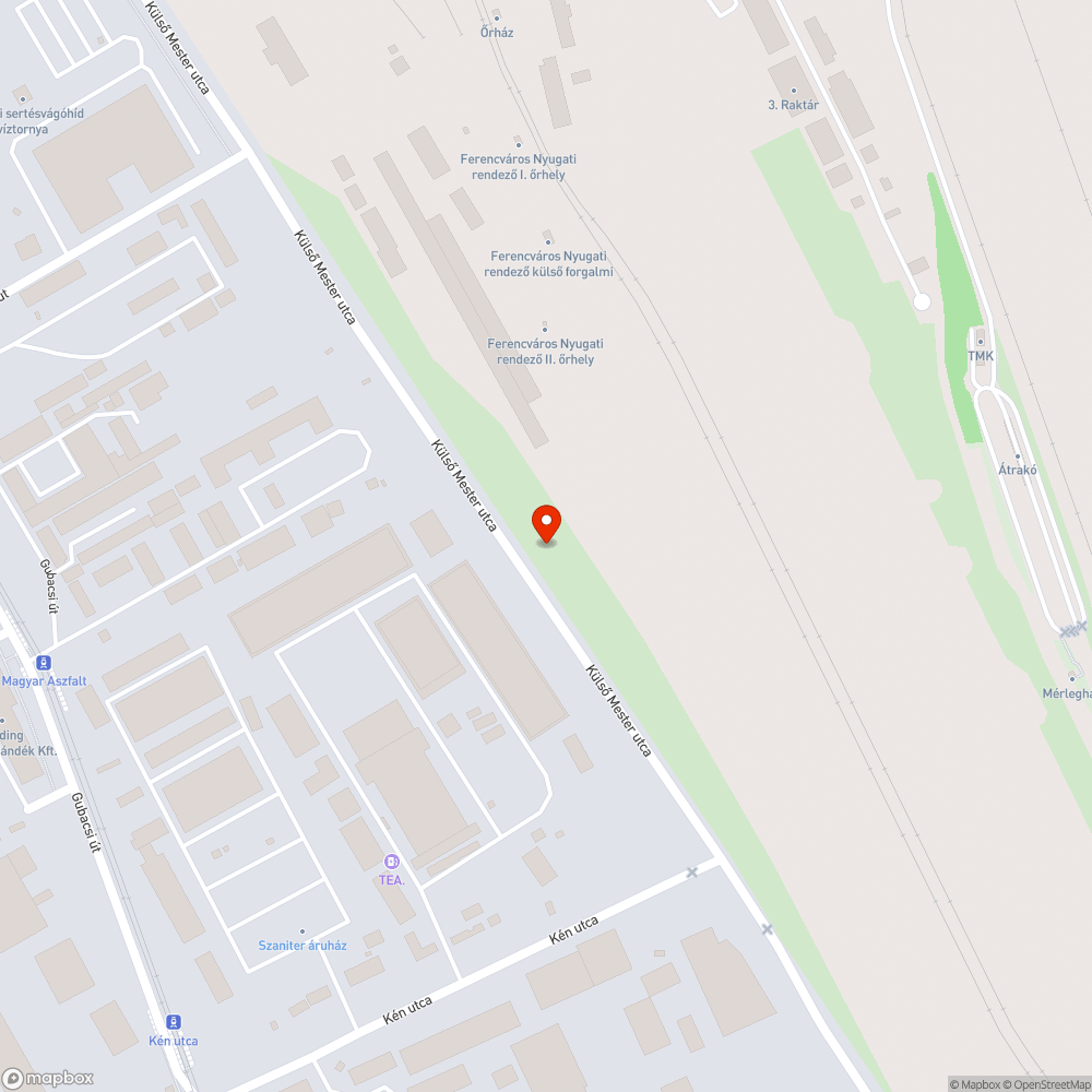 Kátyú főútvonalon bejelentés helye