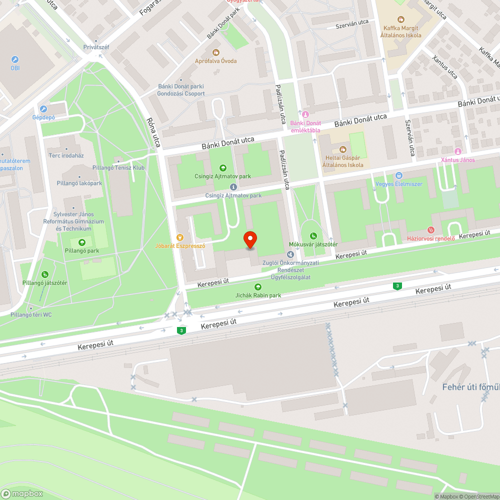 Közvilágítás hiánya bejelentés helye