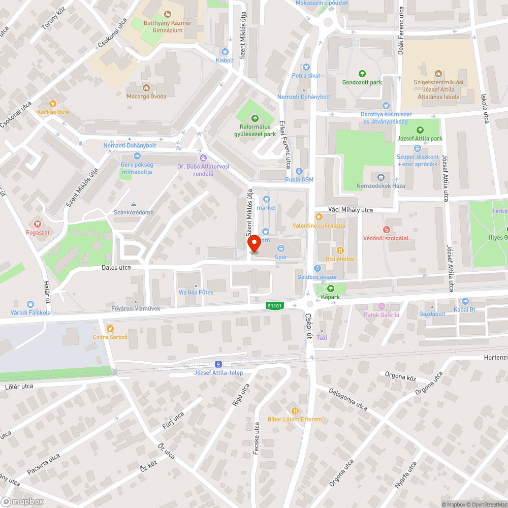 Összehordott szemét bejelentés helye