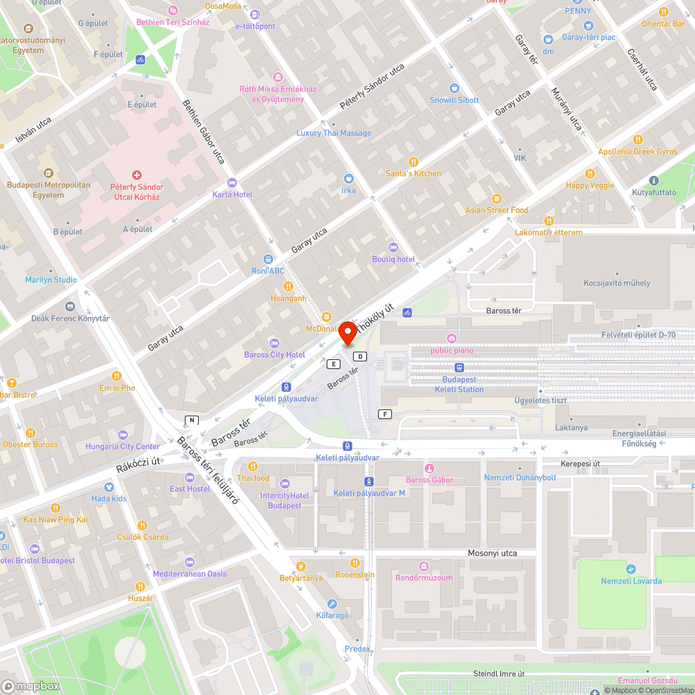 Összematricázott tájékoztató bejelentés helye