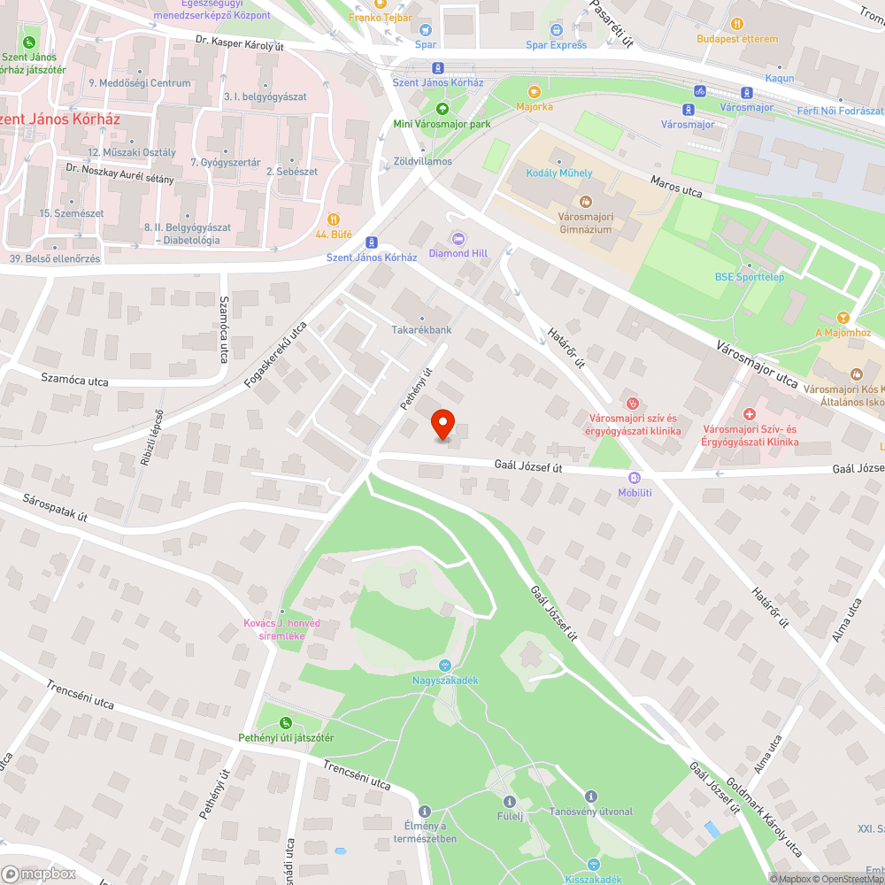 Folydogáló tűzcsap bejelentés helye