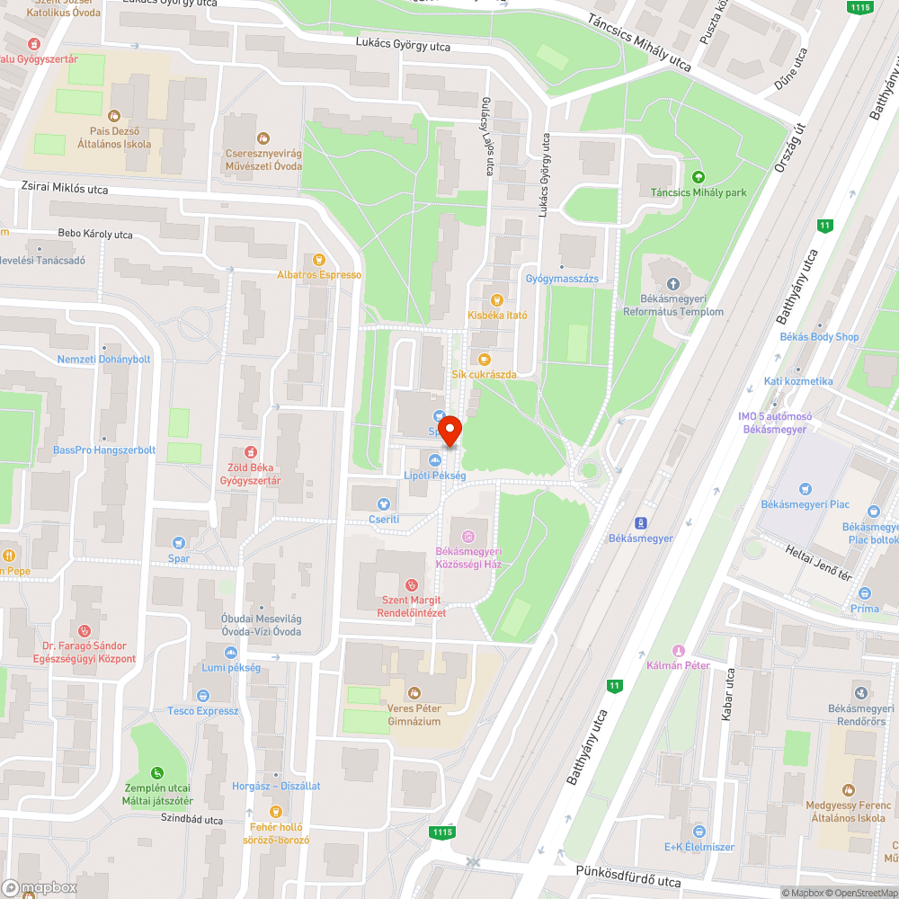 Kiégett lámpa bejelentés helye