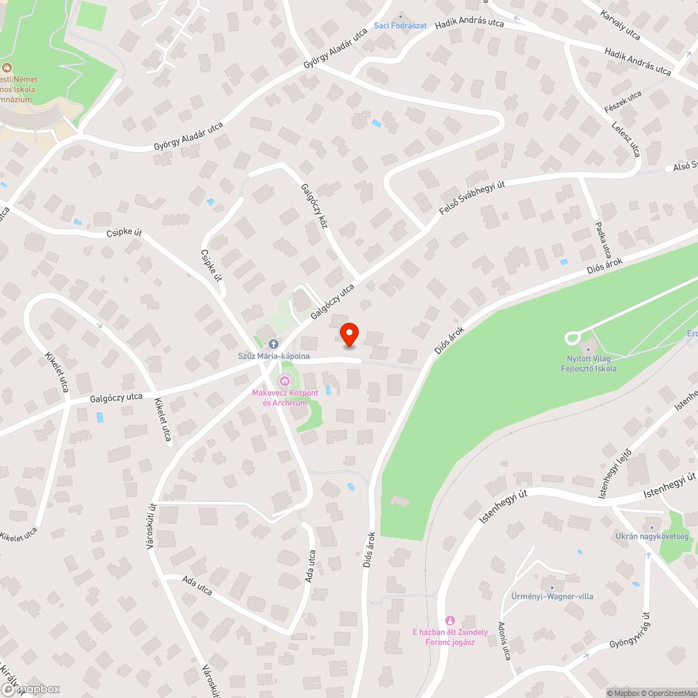 Fa parkoló felett bejelentés helye