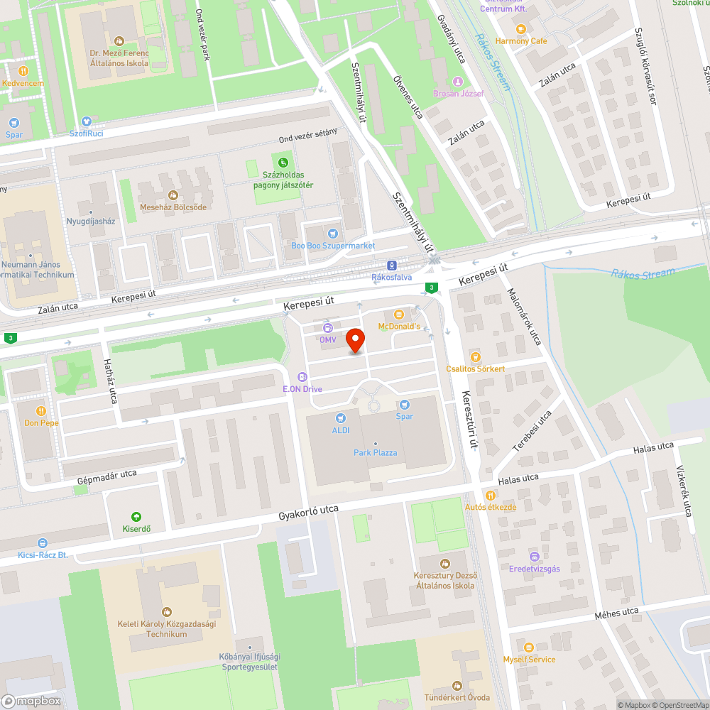 Elhagyott jármű bejelentés helye