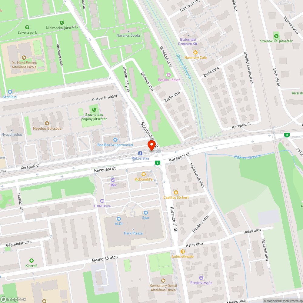 Közlekedési útvonalban kátyú bejelentés helye