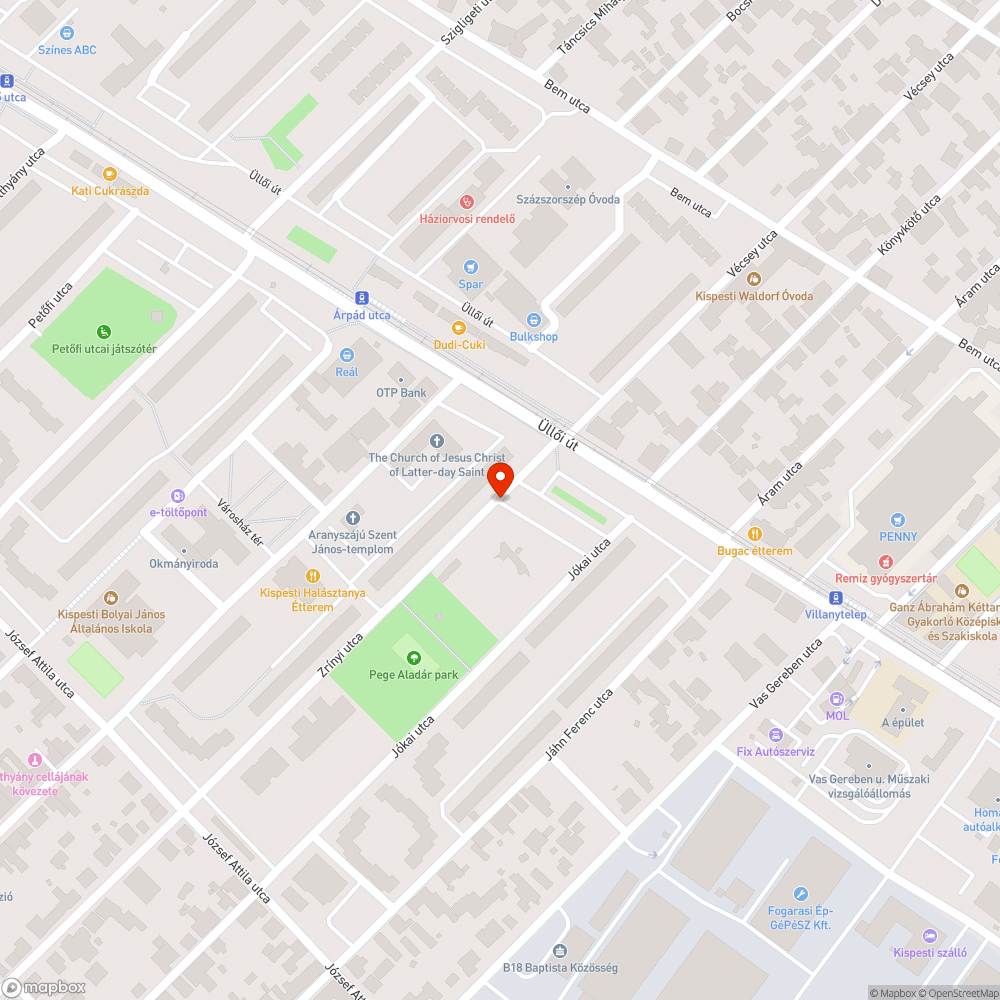 Befejezetlen járda bejelentés helye