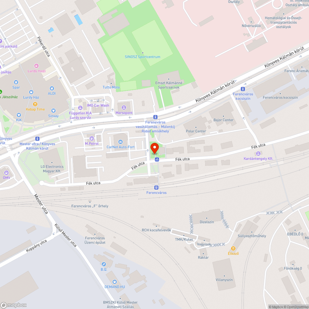 Hiányzó kupakkapocs bejelentés helye