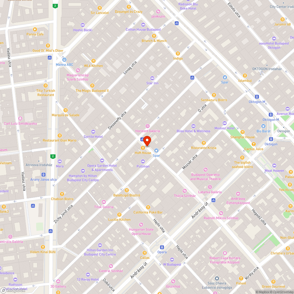 Szabálytalan parkolás - Nagymező u. bejelentés helye