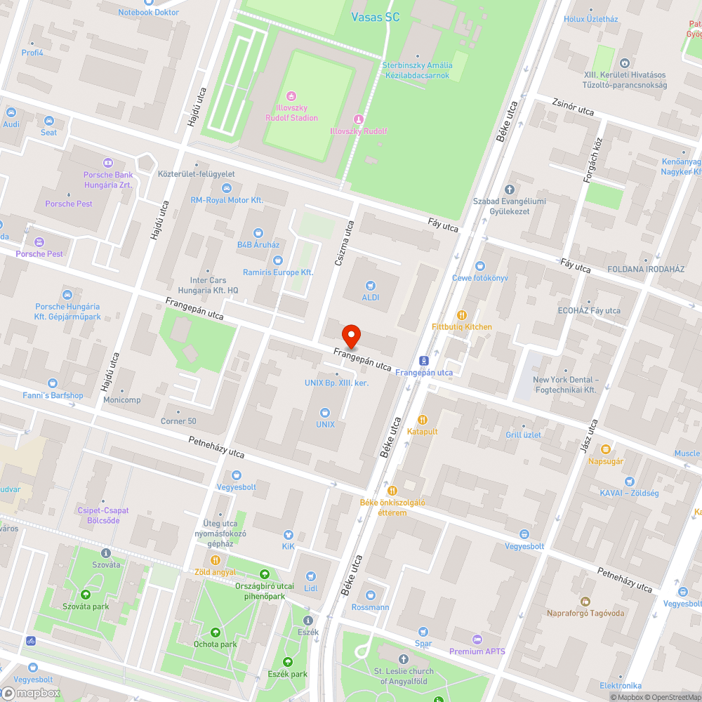 Kiszáradt facsemete - Frangepán u. bejelentés helye