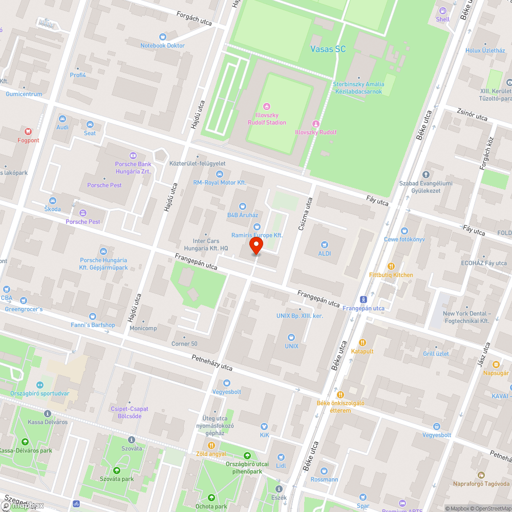 Kiszáradt facsemete bejelentés helye