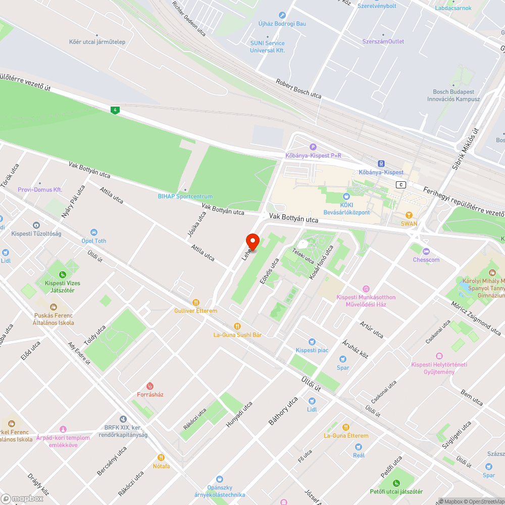 Kátyú lakótelepi ház előtt a parkolóban bejelentés helye