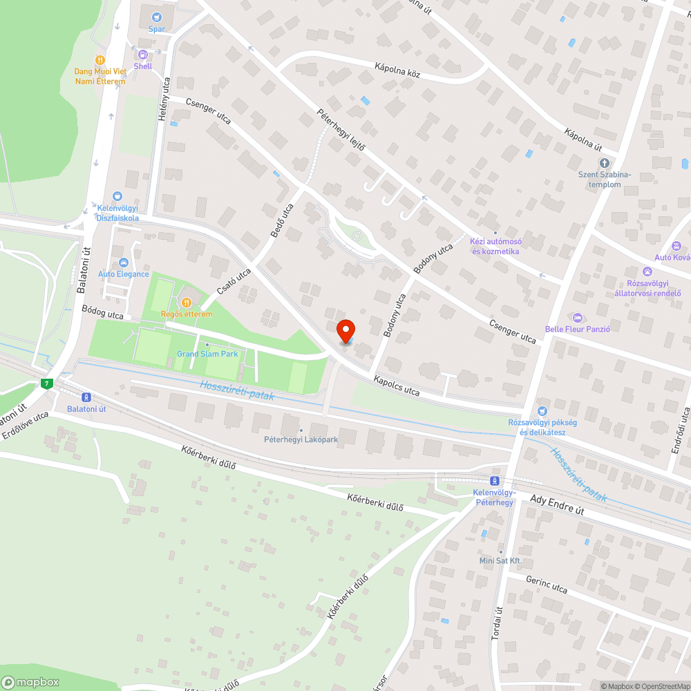 A magánház kamerái az utcát figyelik bejelentés helye