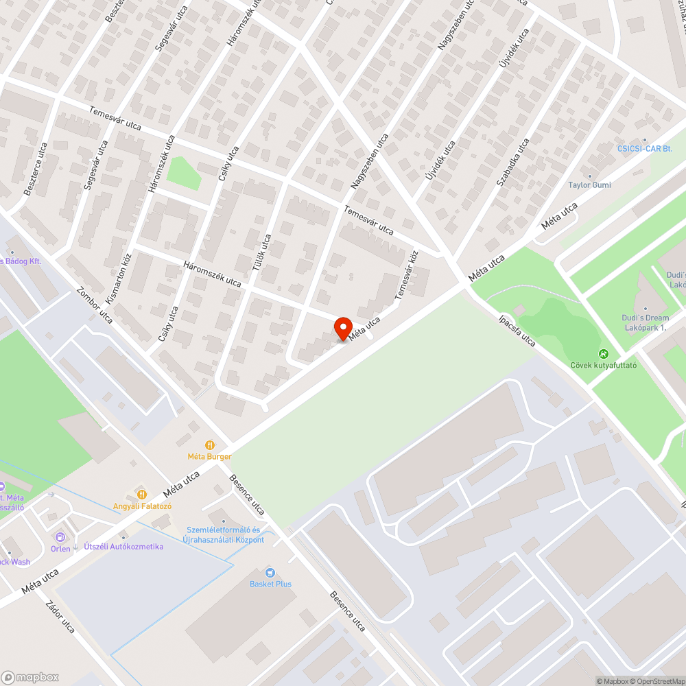 Elhanyagolt növényzet bejelentés helye