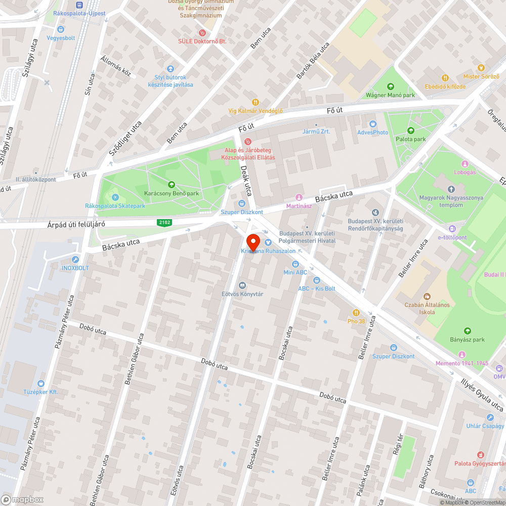 Teljes szélességében elzárt járda bejelentés helye