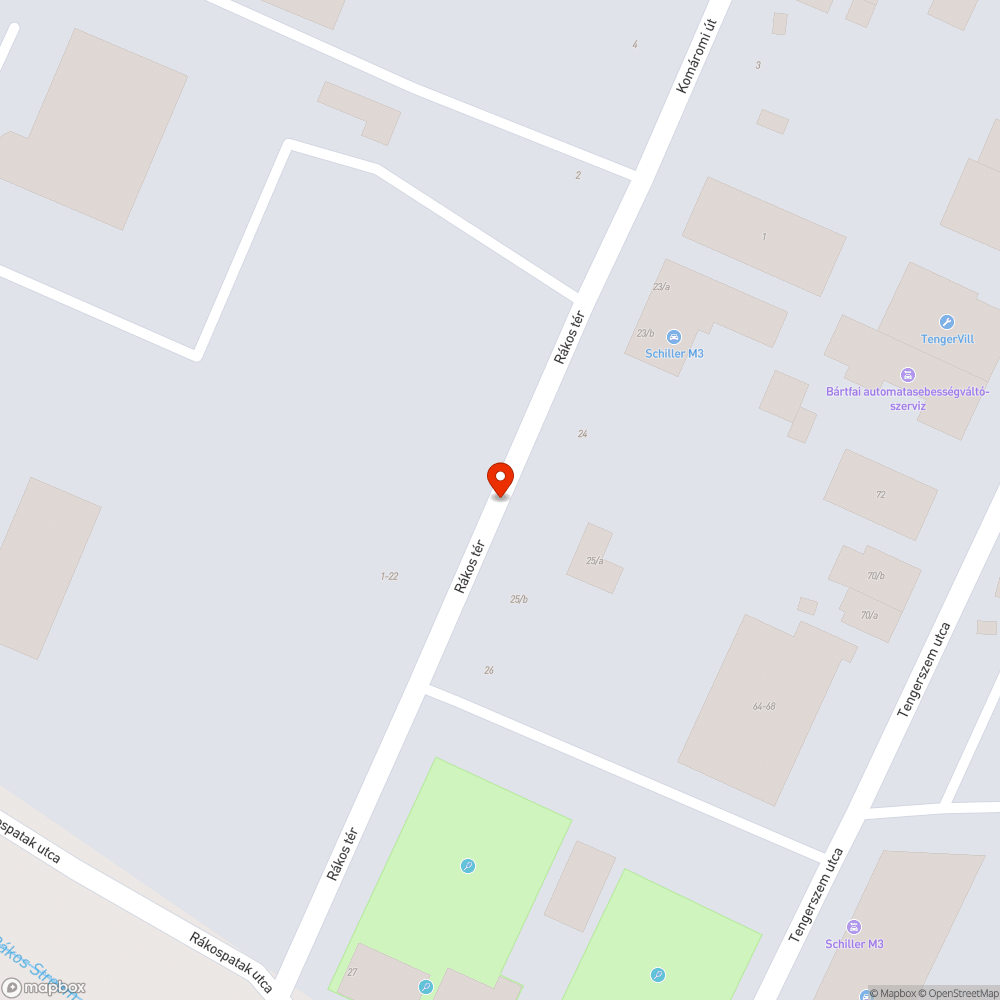 Elhanyagolt járda bejelentés helye