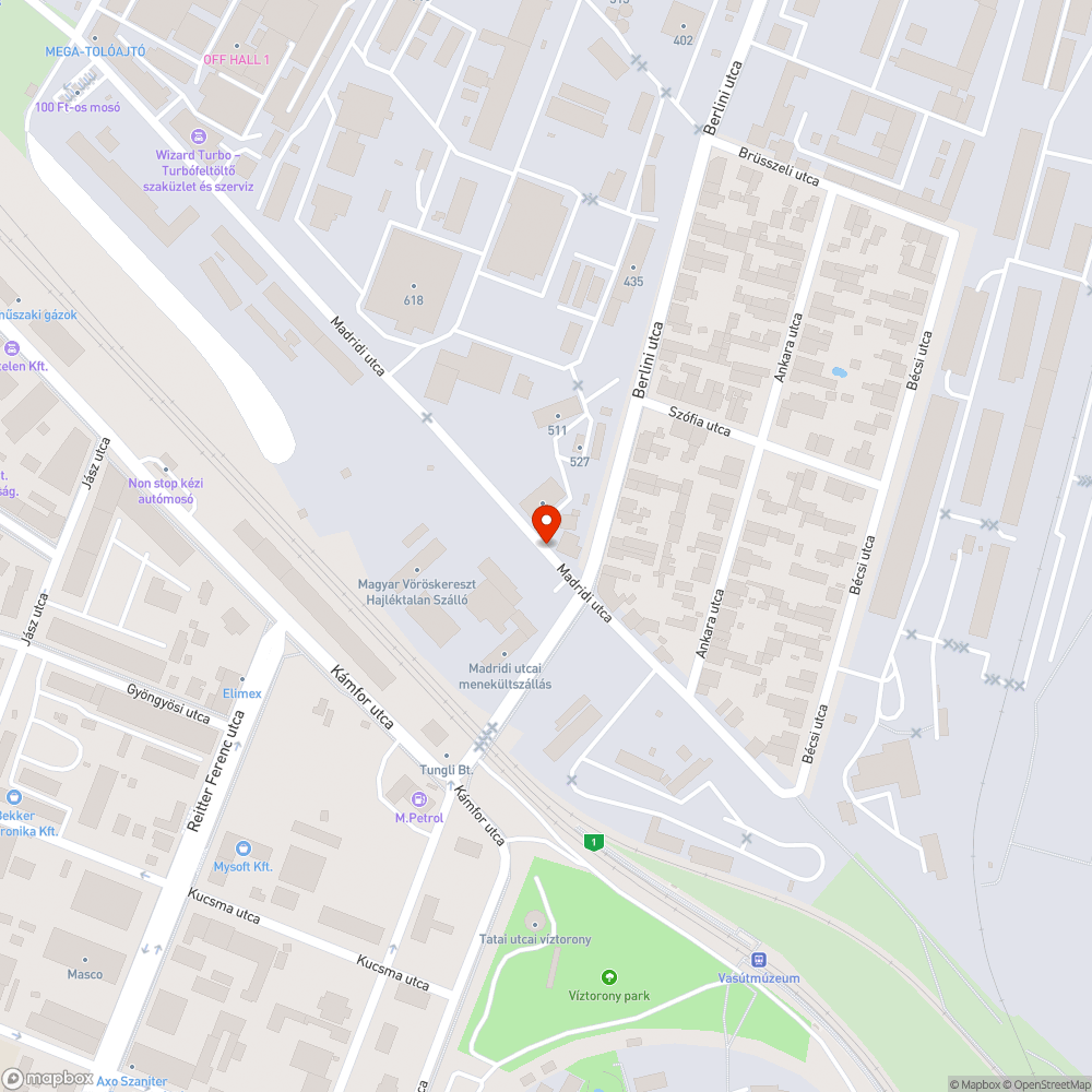 Elhagyott autók bejelentés helye