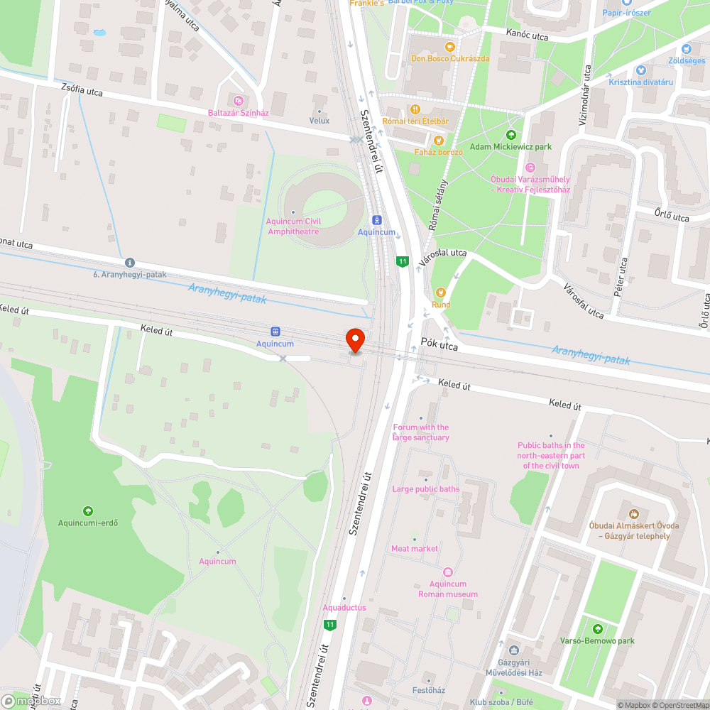 Fedett kerékpár tárolás Aquincum vasútállomáson bejelentés helye