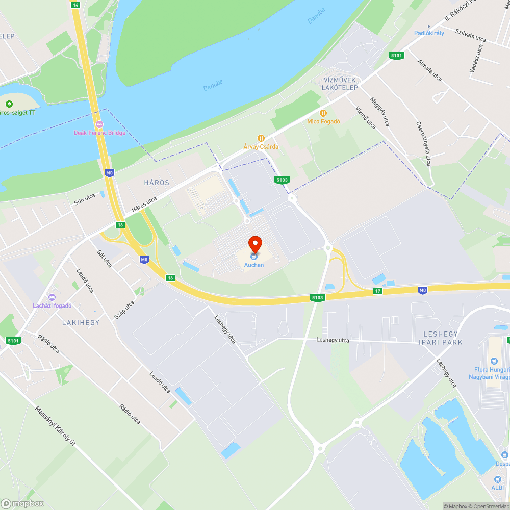 Betontömb az út közepén bejelentés helye