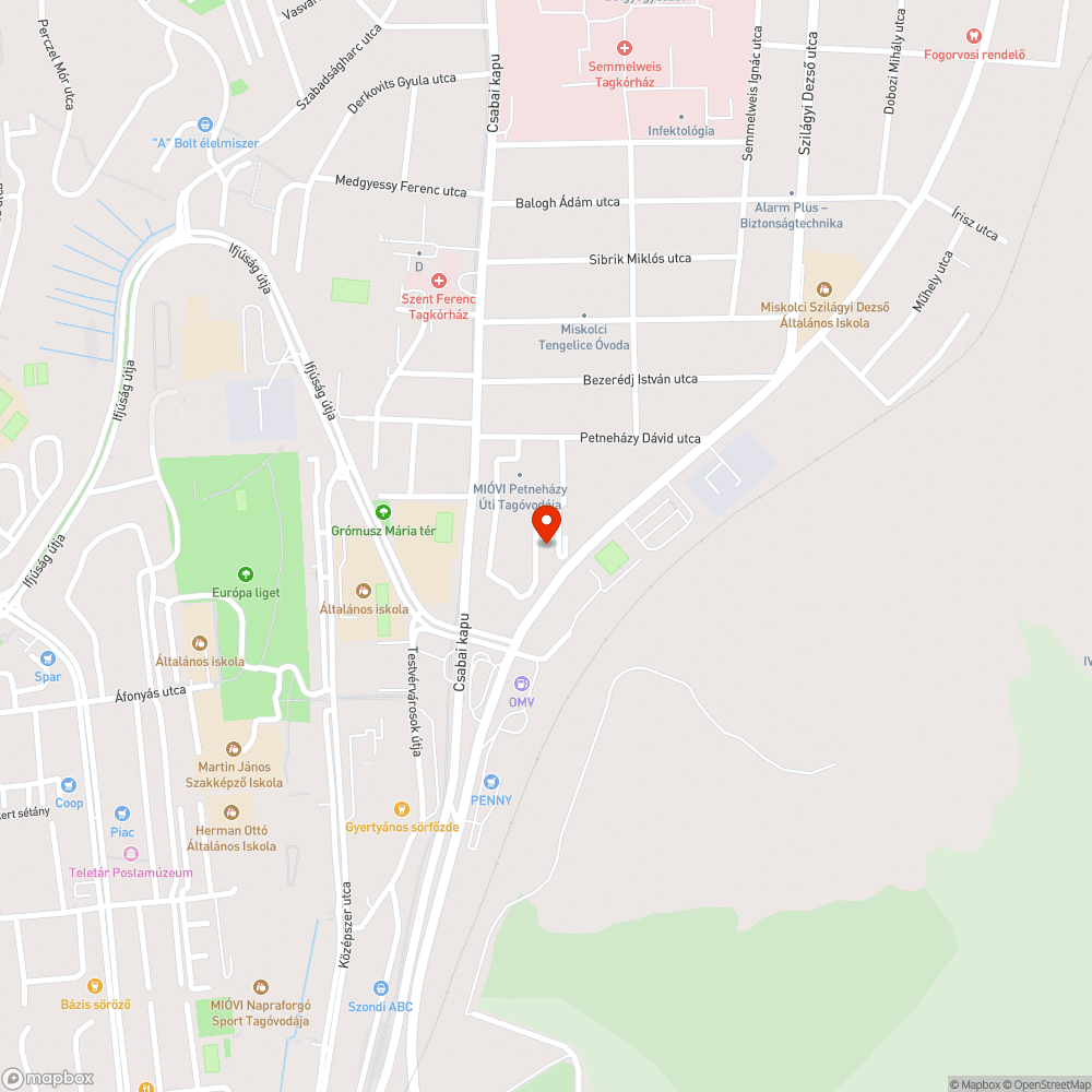 Kátyús, töredezett út bejelentés helye