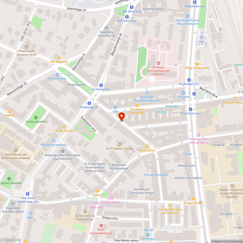 Fán levő biciklilakat bejelentés helye