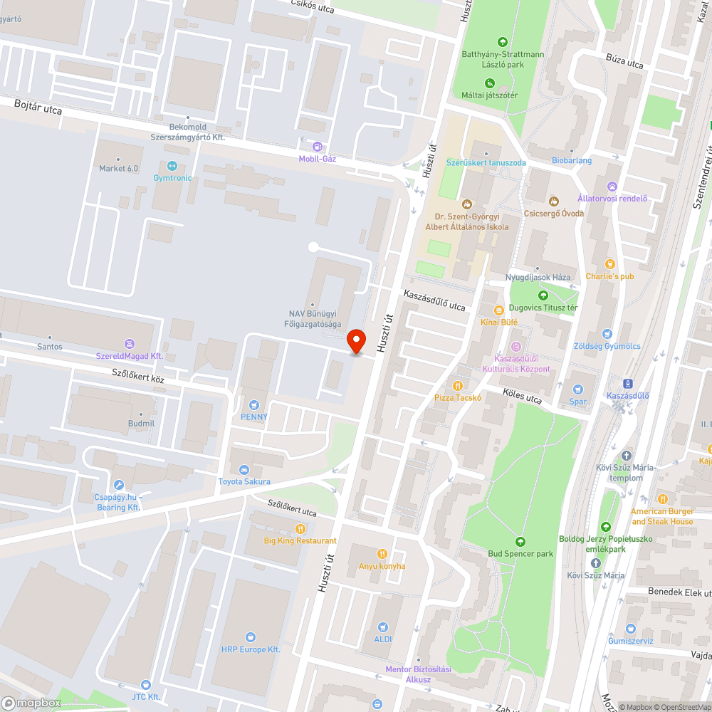 Mélyen megsüllyedt útburkolat-javítás bejelentés helye