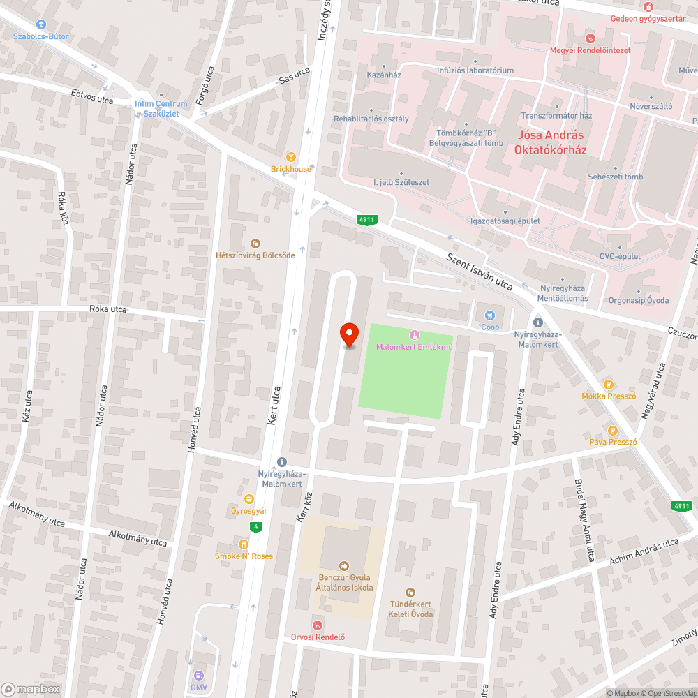 Töredezett járda bejelentés helye