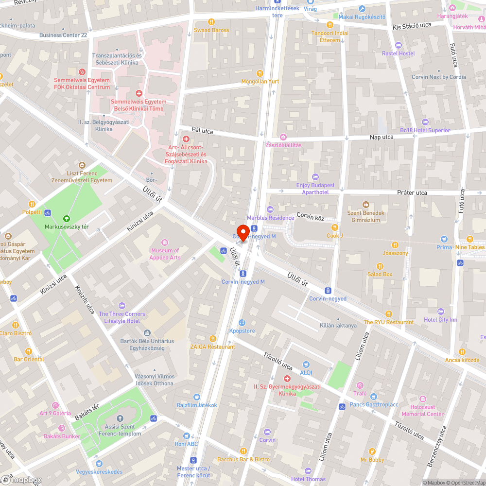 graffitis feljárat A  Corvin negyed bejelentés helye