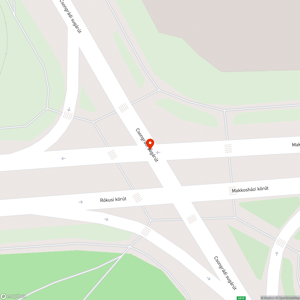 Kátyú aknafedő mellett bejelentés helye