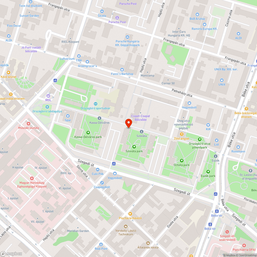 XIII. Kerület Szováta park játszótér állapota bejelentés helye