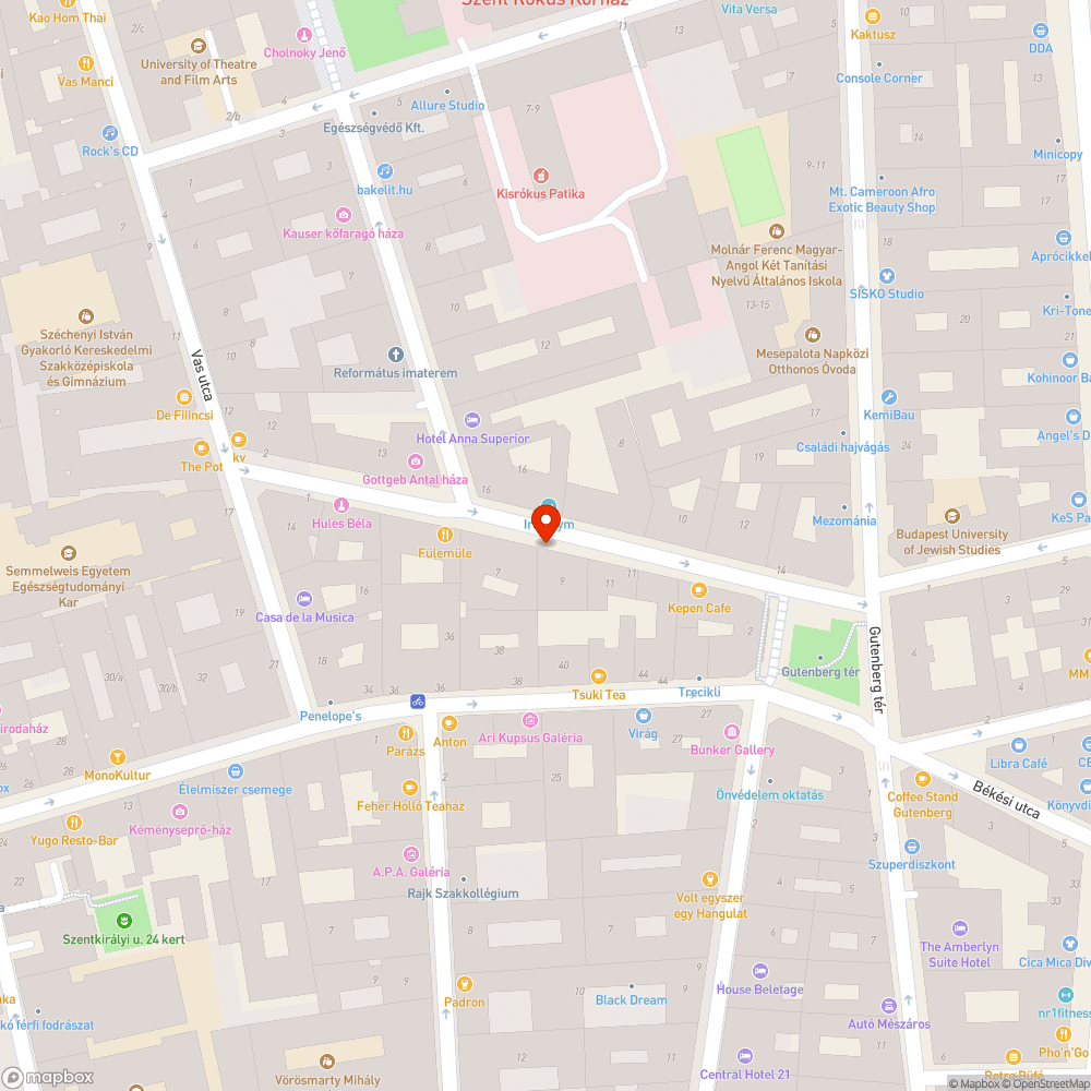 Eltűnt fák bejelentés helye