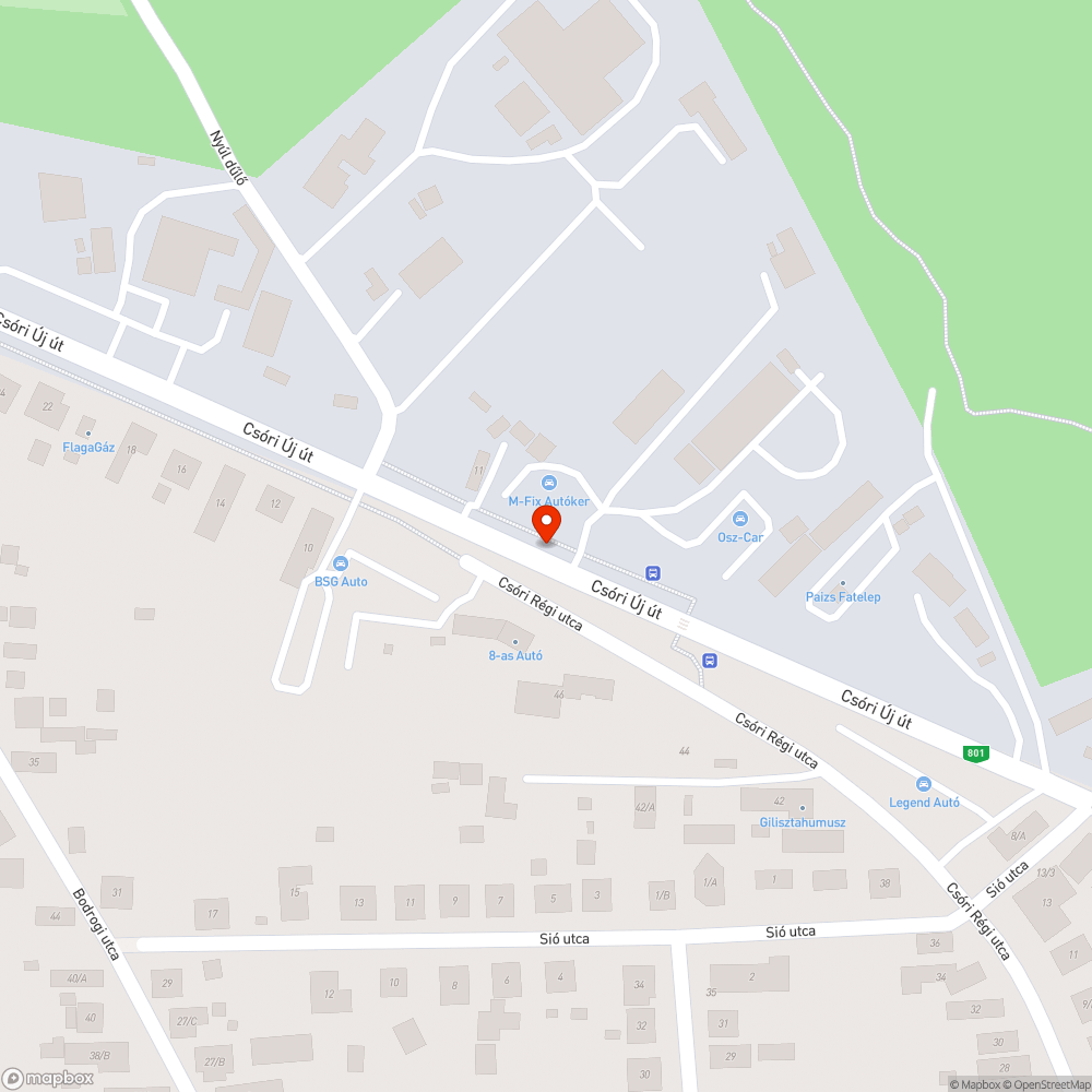 Városból kifelé haladva későn váltó lámpa bejelentés helye