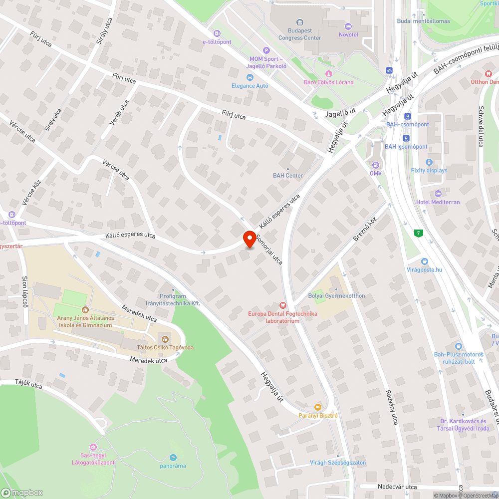 Üres közműoszlop bejelentés helye